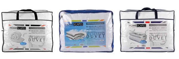 Available All seasons duvets