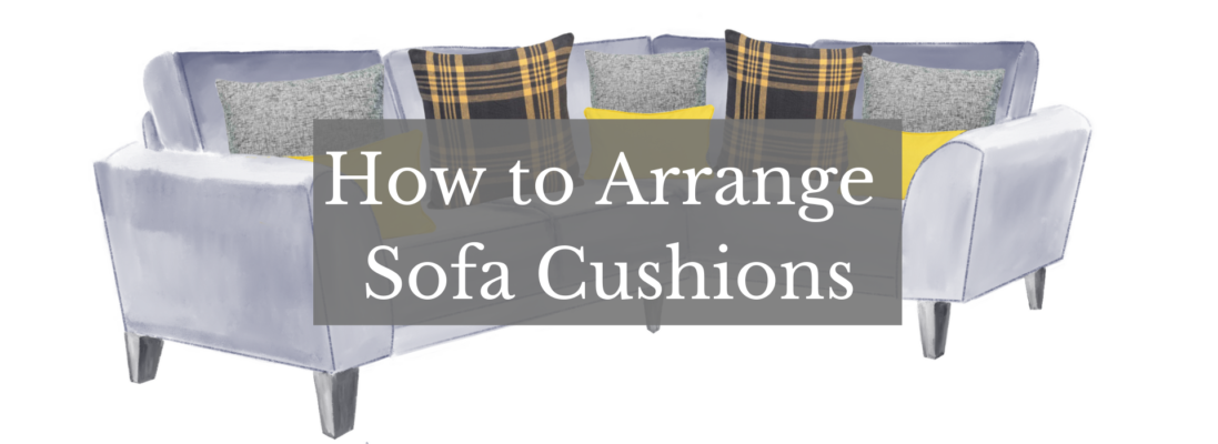 How To Arrange Sofa Cushions Homescapes, How To Display Cushions On A Sofa