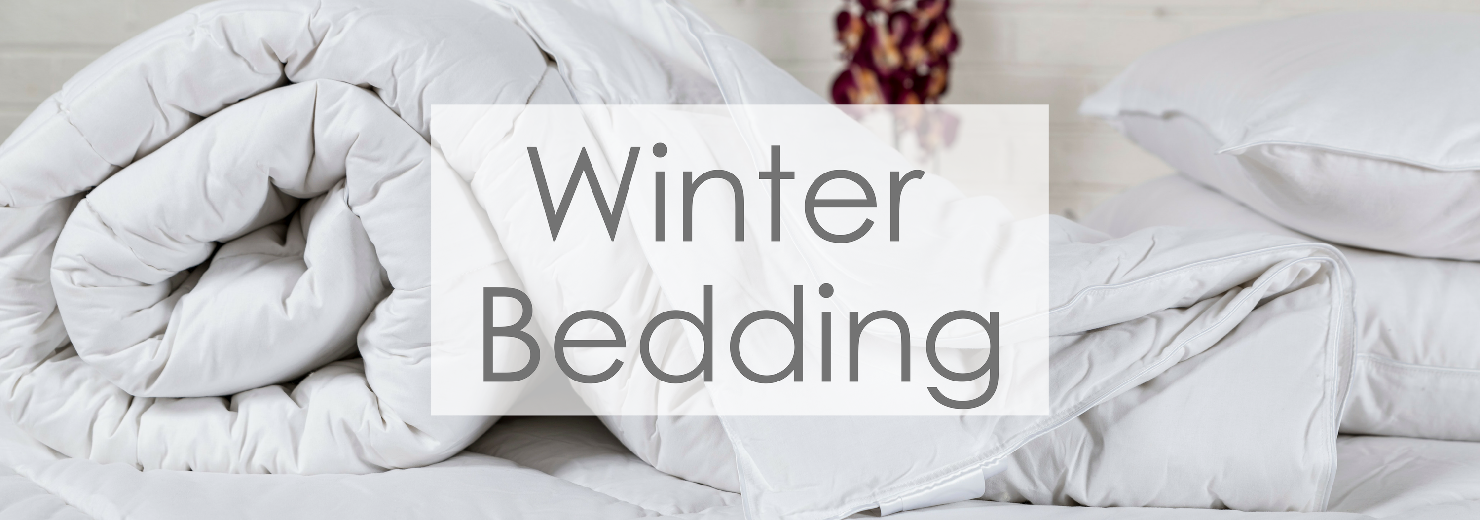 Winter bedding banner