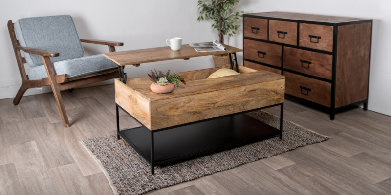 New Lift Top Coffee Table With Storage, Hideaway Coffee Table With Storage