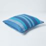 Cotton Striped Blue Cushion Cover Morocco
