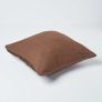 Cotton Rajput Ribbed Chocolate Cushion Cover