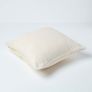 Cotton Rajput Ribbed Natural Cushion Cover