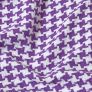 Houndstooth 100% Cotton Bedspread Throw Purple