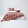 Grey & Red Tartan Pattern Cushion Cover Cover