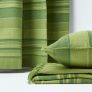 Cotton Striped Green Cushion Cover Morocco