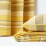 Cotton Striped Yellow Cushion Cover Morocco