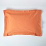Burnt Orange Linen Oxford Pillowcase, Standard