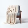Cotton Cable Knit Throw, Natural