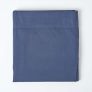 Navy Blue European Size Linen Flat Sheet