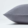 Dark Grey European Size Linen Pillowcase