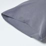 Dark Grey Linen Housewife Pillowcase, Standard