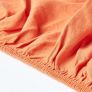 Burnt Orange European Size Linen Fitted Sheet