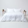 White Linen Housewife Pillowcase, Standard
