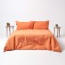 Burnt Orange Linen Housewife Pillowcase, Standard