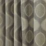 Grey Jacquard Curtain Modern Curve Design Fully Lined