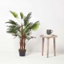 Green 'Lady Palm' Tree Artificial Rhapis Plant with Pot, 90 cm