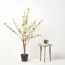Artificial Blossom Tree with Cream Silk Flowers, 135 cm (4’4")