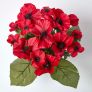Artificial Red Poppy Flower Arrangement in Grave Pot