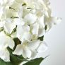 Small Cream Artificial Hydrangea Flower in Cream Pot, 38 cm Tall