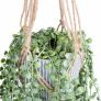 Artificial Hanging String of Pearls Plant with Jute Rope, 85 cm