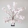 Large Light Pink Artificial Blossom Tree with Metal Base, 1.4M Tall