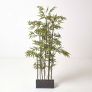 Artificial 6ft Bamboo Tree in Black Wooden Planter