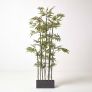 Artificial 6ft Bamboo Tree in Black Wooden Planter
