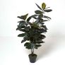 Artificial Ficus Rubber Plant in Pot, 130 cm Tall