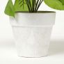 Set of 3 Hydrangea Artificial Plant in White Pot, 40 cm