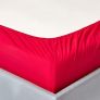 Red Egyptian Cotton Fitted Sheet 200 TC