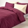 Plum Egyptian Cotton Duvet Cover with Pillowcases 200 Thread count