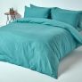 Teal Egyptian Cotton Duvet Cover with Pillowcases 200 Thread count