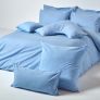 Blue European Size Egyptian Cotton Pillowcase 200 TC