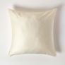 Cream European Size Pillowcase Organic Cotton 400 TC