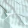 Blue Egyptian Cotton Satin Stripe Flat Sheet 330 Thread count