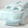 Blue Egyptian Cotton Satin Stripe Housewife Pillowcase 330 TC