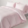 Dusky Pink Violet Egyptian Cotton Satin Stripe Fitted Sheet 330 Thread count