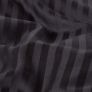 Black Egyptian Cotton Stripe Duvet Cover and Pillowcases 330 TC
