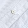 White Egyptian Cotton Stripe Duvet Cover and Pillowcases 330 TC