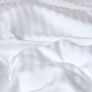 White Egyptian Cotton Stripe Duvet Cover and Pillowcases 330 TC