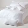 White Egyptian Cotton Satin Stripe Housewife Pillowcase 330 TC