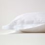 White Egyptian Cotton Ultrasoft King Size Oxford Pillowcase 330 TC