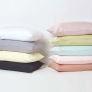Pastel Yellow Egyptian Cotton Satin Stripe Fitted Sheet 330 Thread count