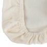 Cream Brushed Cotton Fitted Pram Sheet Pair 100% Cotton, 30 x 73 cm