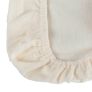 Cream Brushed Cotton Fitted Cot Sheet Pair 100% Cotton