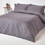 Dark Grey Egyptian Cotton Duvet Cover with Pillowcases 200 Thread count 