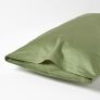 Moss Green Organic Cotton Housewife Pillowcase 400 TC, Standard 