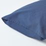 Navy Blue Linen Housewife Pillowcase, King
