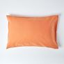 Burnt Orange Linen Housewife Pillowcase, King